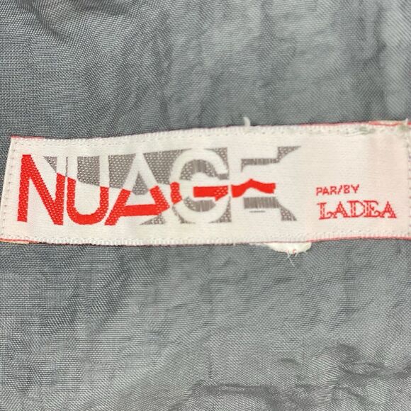 Nuage Double Breasted Over Coat Women’s 14 Grey Cape Back All Weather Vintage - Picture 7 of 16